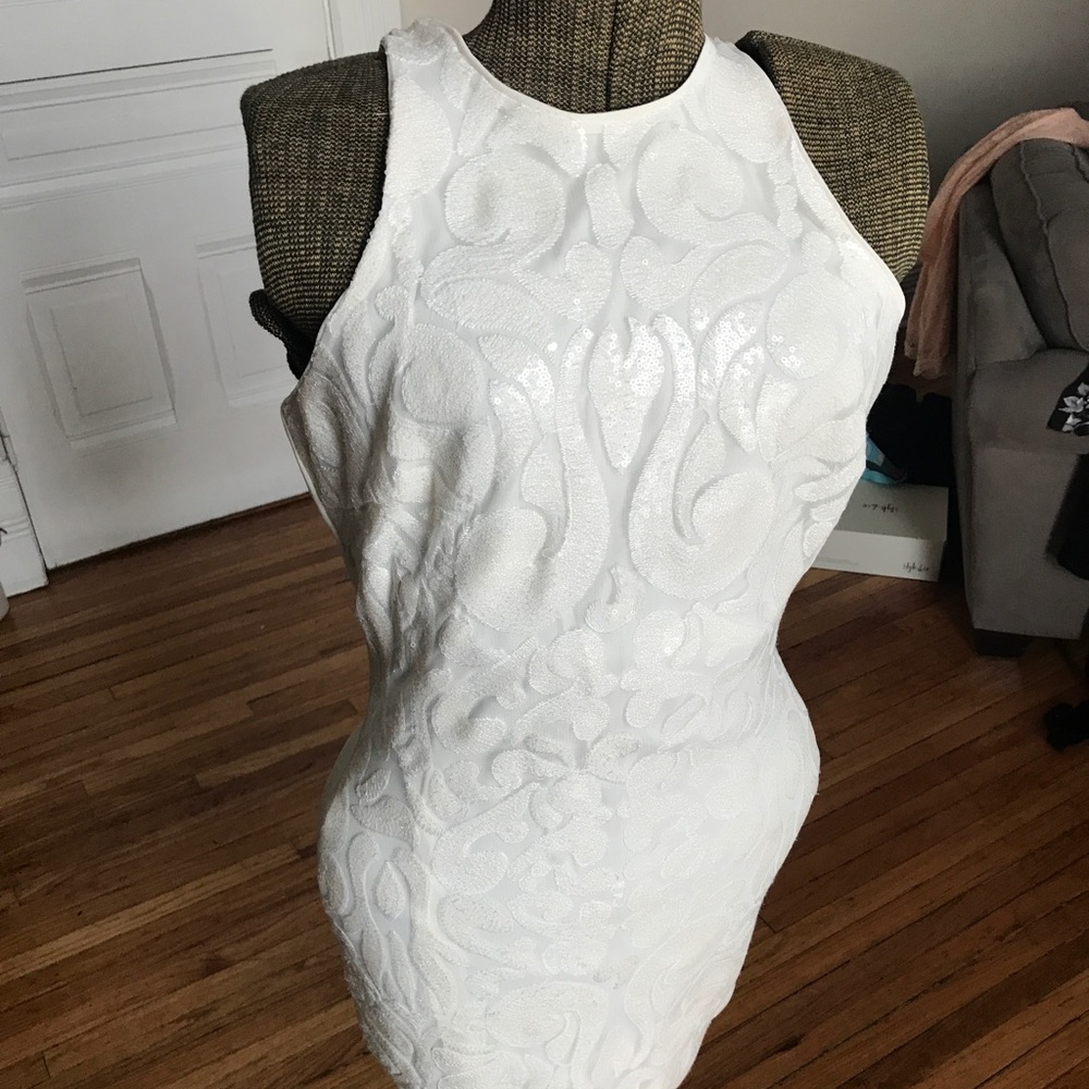 Brand new Alexia Admor white sequined dress!
